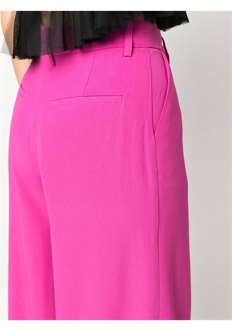 Pink high-waisted wide-leg trousers - women FEDERICA TOSI | FTE23PA0560CP00200863