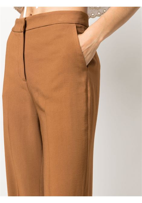 Pantaloni con chiusura nascosta in marrone - donna FEDERICA TOSI | FTE23PA1070VI01281056