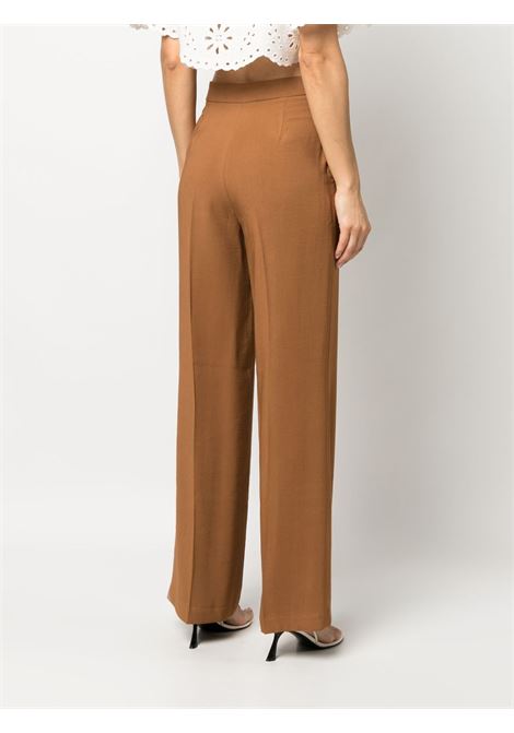Pantaloni con chiusura nascosta in marrone - donna FEDERICA TOSI | FTE23PA1070VI01281056