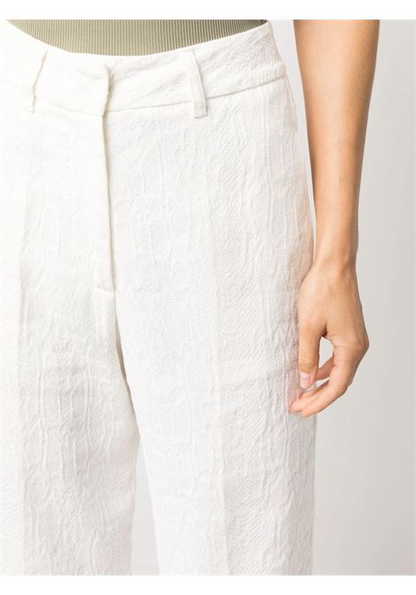 White jacquard trousers - women FORTE FORTE | 100300224