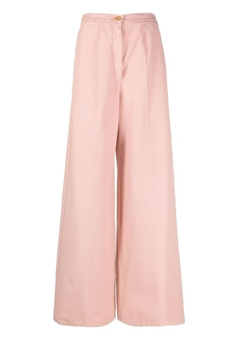 Pantaloni a gamba ampia in rosa - donna FORTE FORTE | 100342049