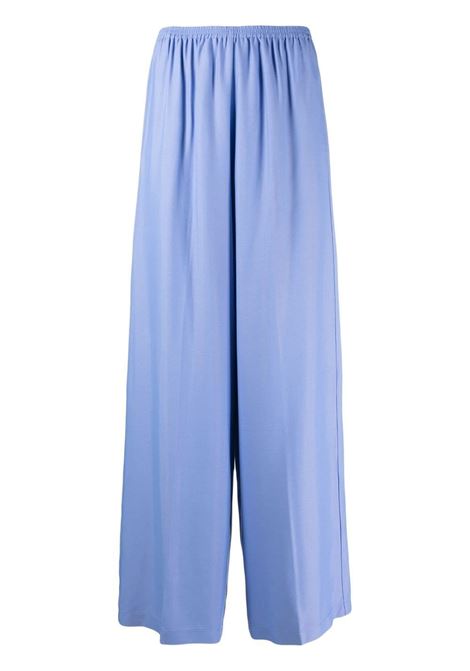 Blue pressed-crease palazzo trousers - women FORTE FORTE | 100425023