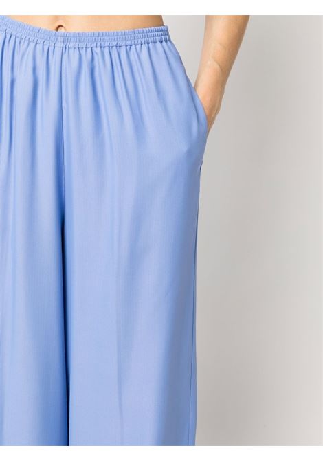 Blue pressed-crease palazzo trousers - women FORTE FORTE | 100425023