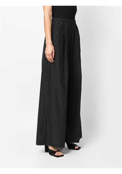 Black elasticated wide-leg trousers - women FORTE FORTE | 100518014