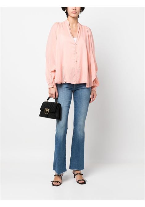 Pink V-neck blouse - women FORTE FORTE | 100957056