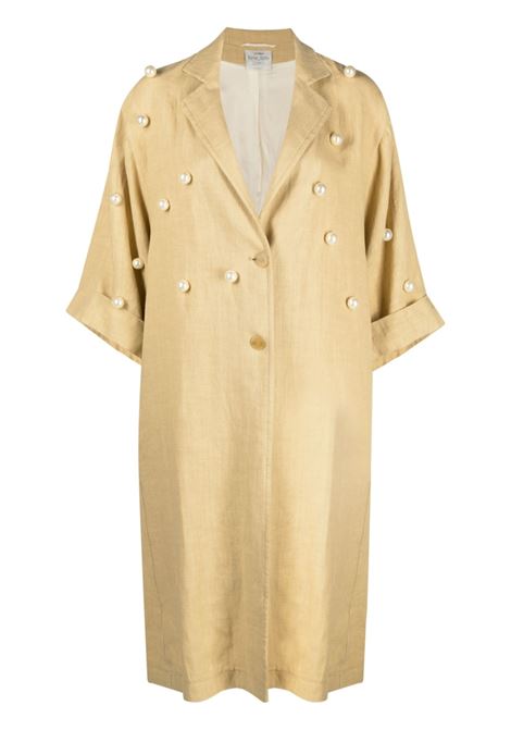 Orange Dust pearl-embellished coat - women FORTE FORTE | 103110087