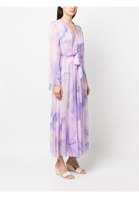 Lilac floral-print dress - women FORTE FORTE | 104090095