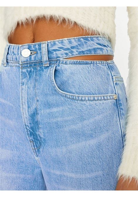 Blue cut-out straight-leg jeans - women FRAME DENIM | HNTSTCO727ZONA