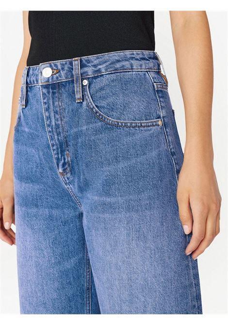 Blue high-rise straight jeans - women  FRAME DENIM | LBL727STRC