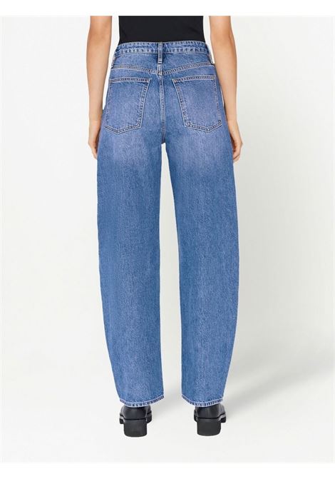Blue high-rise straight jeans - women  FRAME DENIM | LBL727STRC