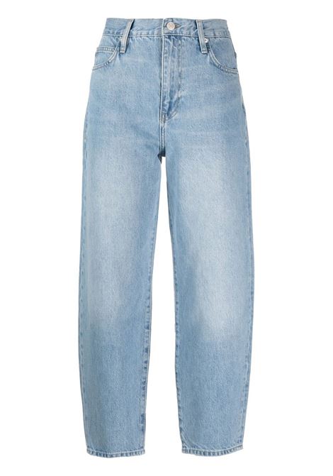 Blue cropped wide-leg jeans - women  FRAME DENIM | LBR727CZONA