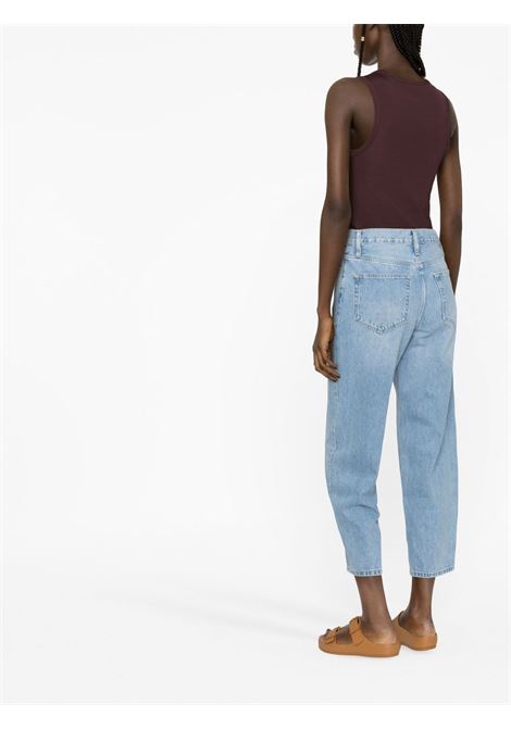 Blue cropped wide-leg jeans - women  FRAME DENIM | LBR727CZONA