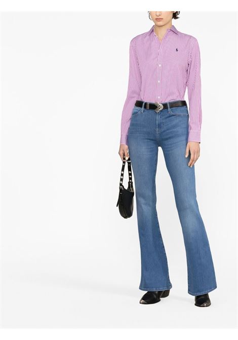 Blue high-waisted flared jeans - women  FRAME DENIM | LHF416ARNDL
