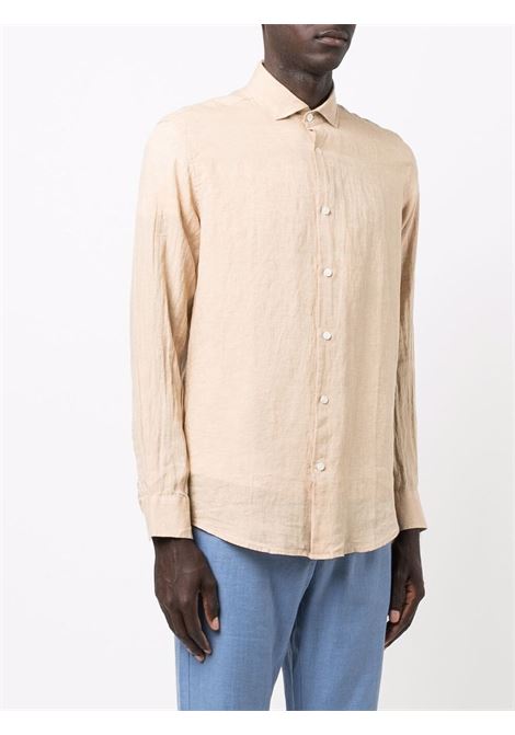 Camicia antonio a maniche lunghe in beige - uomo FRESCOBOL CARIOCA | 1060523