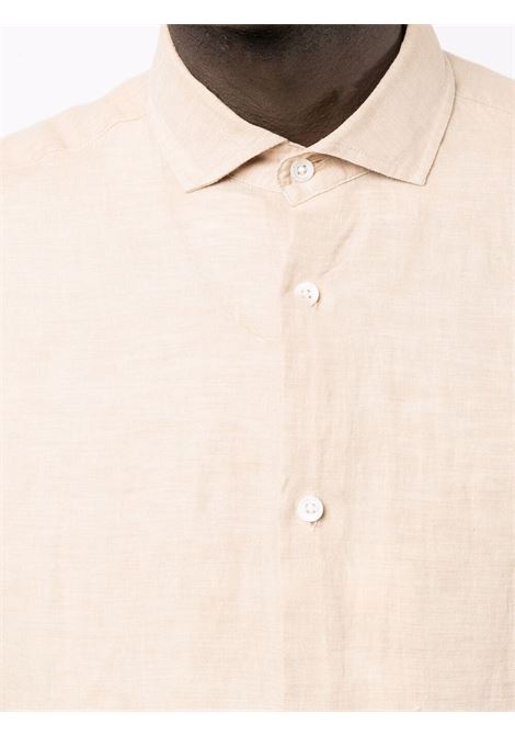 Beige antonio long-sleeved shirt - men FRESCOBOL CARIOCA | 1060523