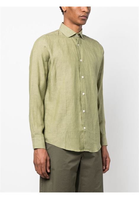 Green long-sleeve shirt - men FRESCOBOL CARIOCA | 1060638