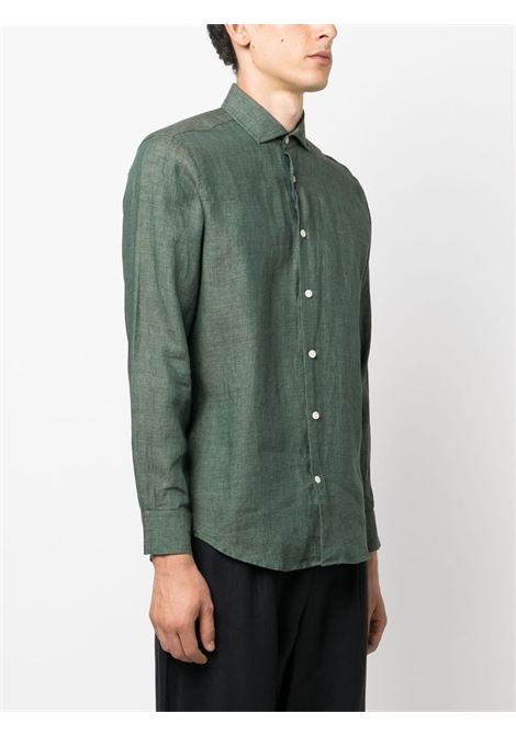 Green Antonio long-sleeve shirt - men FRESCOBOL CARIOCA | 1060672