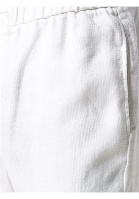 White straight leg drawstring waist trousers - men FRESCOBOL CARIOCA | 124001