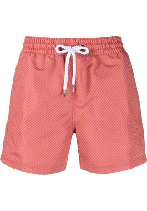 Orange drawstring-fastening waist swim shorts - men FRESCOBOL CARIOCA | 182516