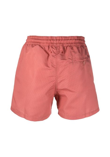 Orange drawstring-fastening waist swim shorts - men FRESCOBOL CARIOCA | 182516