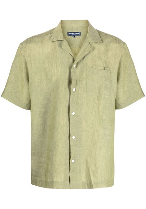 Green cuban-collar shirt - men FRESCOBOL CARIOCA | 2029638