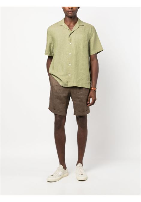 Green cuban-collar shirt - men FRESCOBOL CARIOCA | 2029638