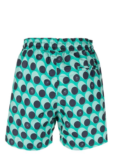 Multicolour graphic-print swim shorts - men FRESCOBOL CARIOCA | 2205664
