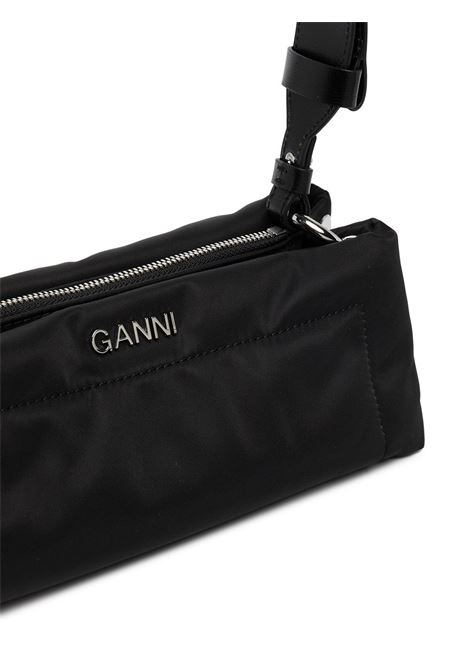 Black pillow baguette hand bag - women  GANNI | A4427099