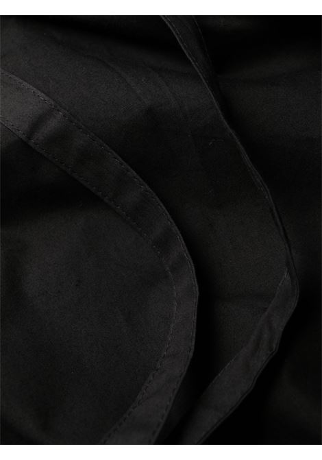 Black tie-front dress - women GANNI | F8070099