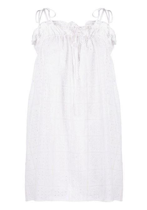 White broderie anglaise minidress - women GANNI | F8079151