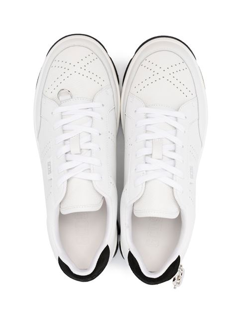 White chunky lace-up sneakers - men  GCDS | CC94U46008402