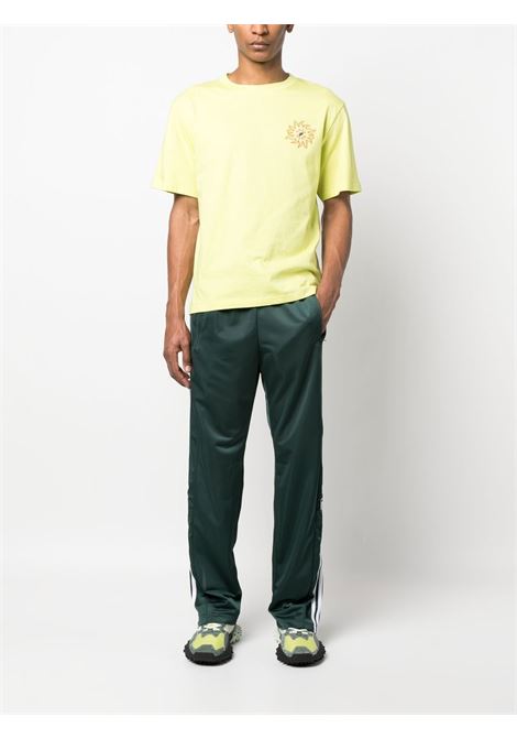 Lime logo-print T-shirt - men GCDS | SS23M13065351