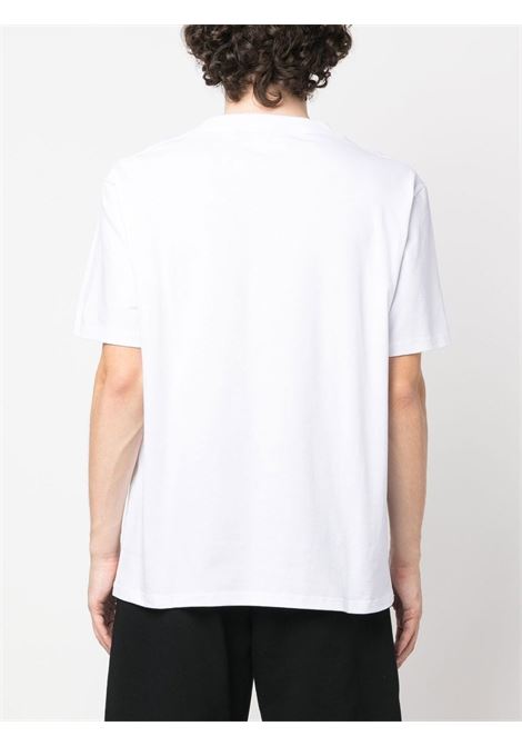 T-shirt con stampa in bianco - uomo GCDS | SS23U13018301