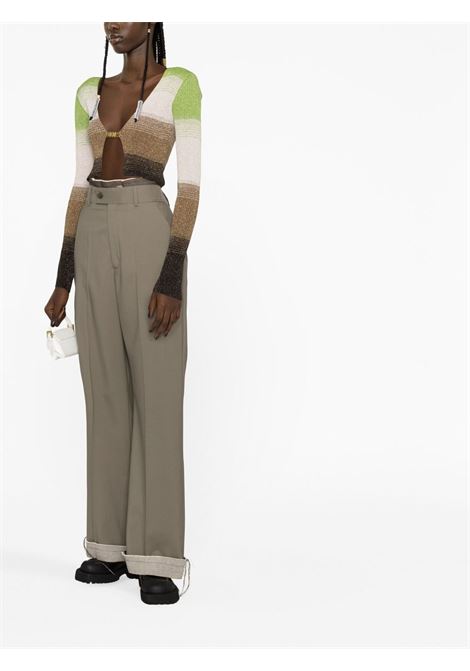 Multicolour degrad?-effect lurex cropped cardigan - women GCDS | SS23W37090260