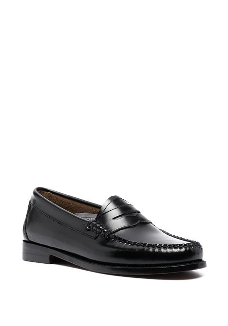 Black colour-block penny loafers - men GH BASS | BA41010000