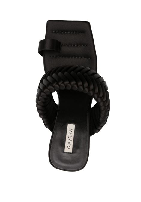 Black 110mm Rosie open-toe mules - women GIA BORGHINI | ROSIE15000
