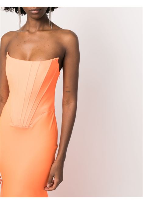 Orange strapless corset gown - women GIUSEPPE DI MORABITO | 087LD22845