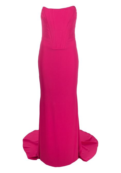 Fuchsia pink strapless corset gown - women GIUSEPPE DI MORABITO | PS23069LD23214