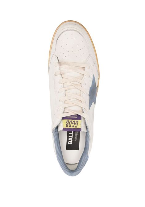 White and blue  Ball Star low-top sneakers - men GOLDEN GOOSE | GMF00117F00419415434