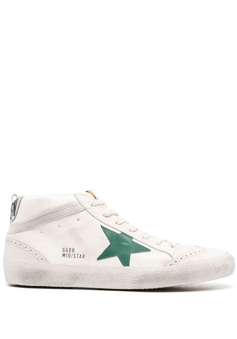 White and green Mid Star sneakers - men GOLDEN GOOSE | GMF00122F00413315426