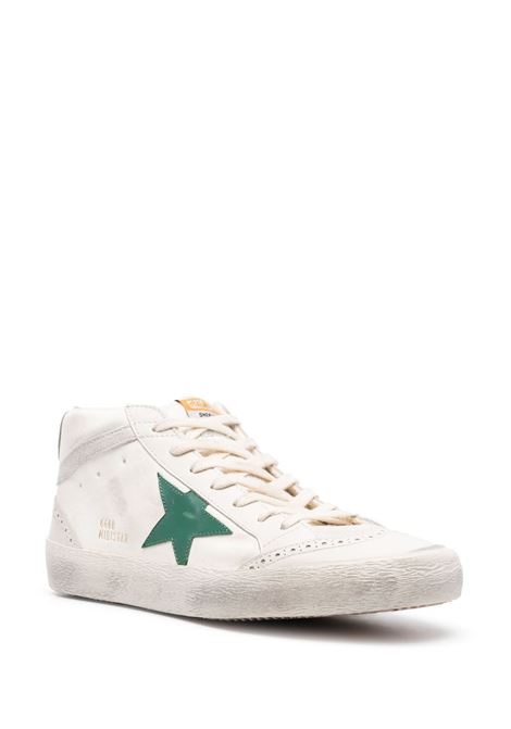 White and green Mid Star sneakers - men GOLDEN GOOSE | GMF00122F00413315426
