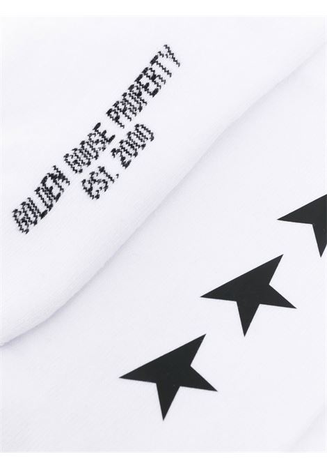 White logo embroidered socks - men  GOLDEN GOOSE | GUP00911P00086210283