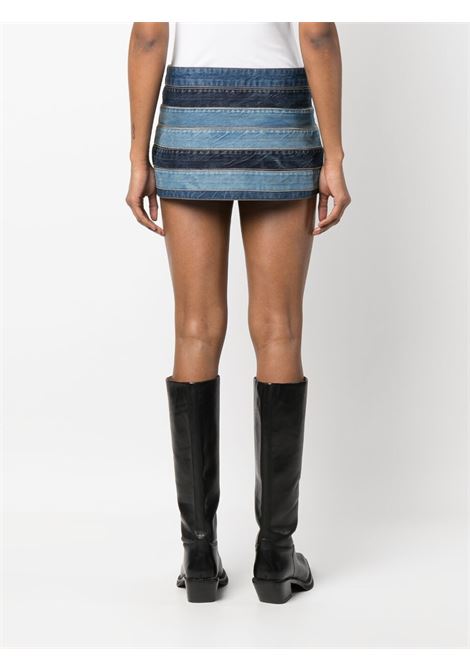 Blue panelled denim skirt - women GUESS USA | W3GU12D4RV0BL