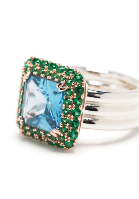 Anello con cristalli in blu - donna HATTON LABS | HLE32103