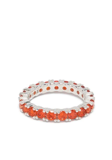 Orange Eternity crystal-embellished ring - women  HATTON LABS | HLE322008