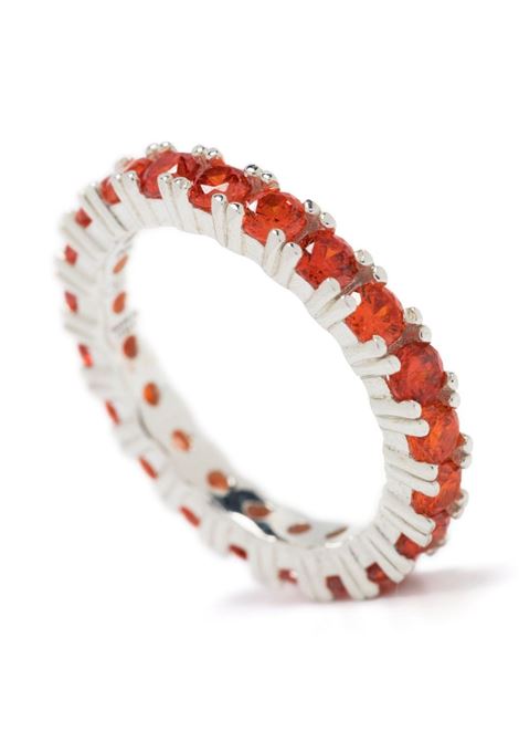 Orange Eternity crystal-embellished ring - women  HATTON LABS | HLE322008