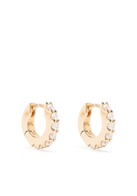 Gold Baguette hoop earrings - women  HATTON LABS | HLE36705