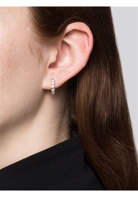 Gold Baguette hoop earrings - women  HATTON LABS | HLE36705