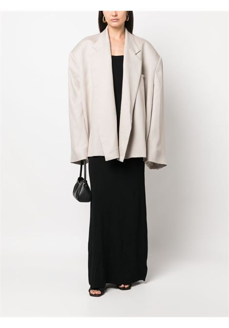 Beige oversized open-front blazer - women HED MAYNER | HM00J23GREYGE