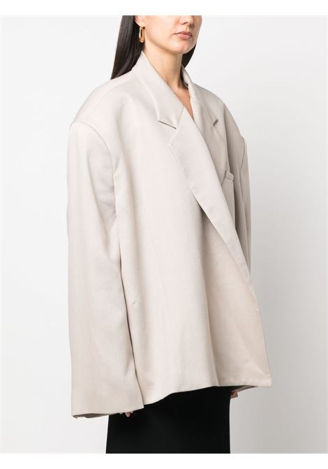 Beige oversized open-front blazer - women HED MAYNER | HM00J23GREYGE